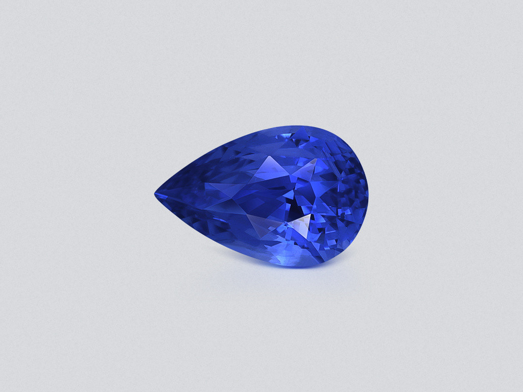 Sapphire Cornflower Blue pear cut  2.07 carats, Sri Lanka Image №1