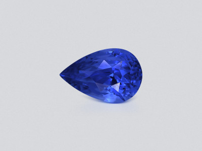 Sapphire Cornflower Blue pear cut  2.07 carats, Sri Lanka photo