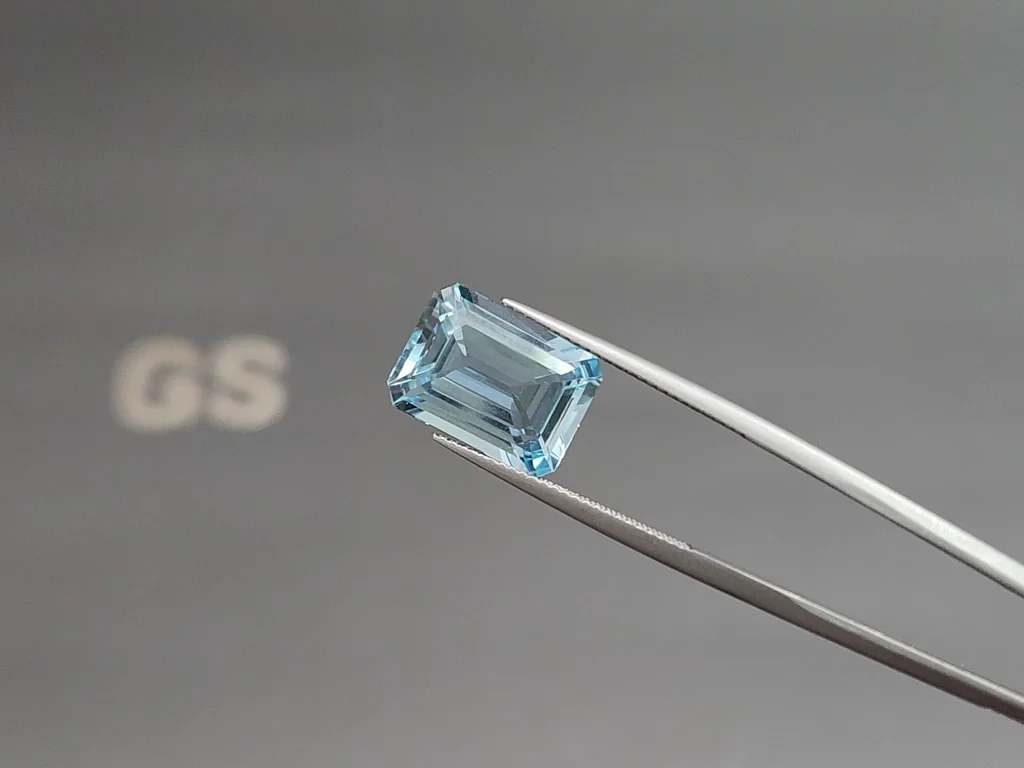 Aquamarine octagon cut 6.63 carats, Madagascar  Image №3