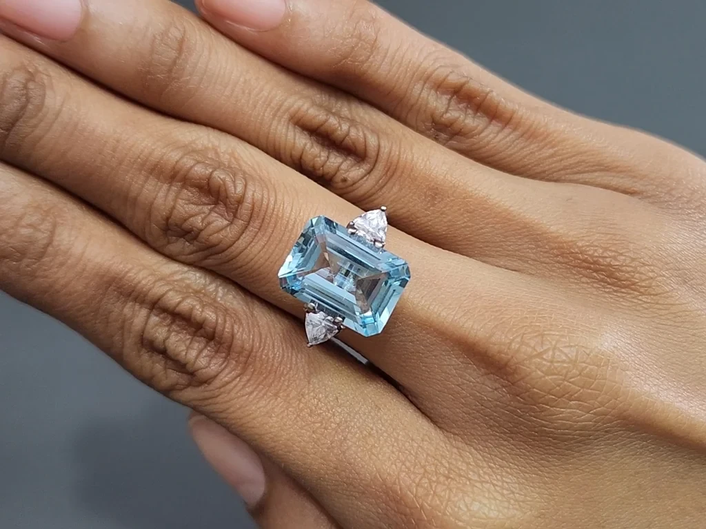 Aquamarine octagon cut 6.63 carats, Madagascar  Image №5