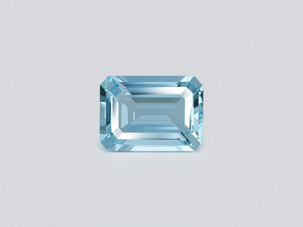 Aquamarine octagon cut 6.63 carats, Madagascar  Image №1