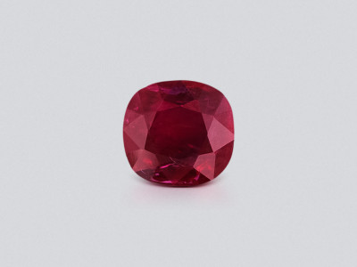 Unheated ruby Pigeon blood cushion cut 1.06 carats, Burma  photo