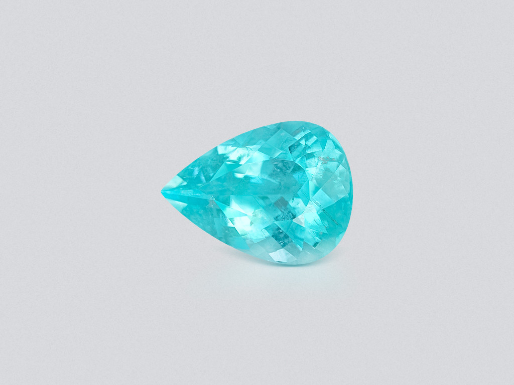 Neon blue Paraiba tourmaline in pear cut 6.03 carats, Mozambique Image №1