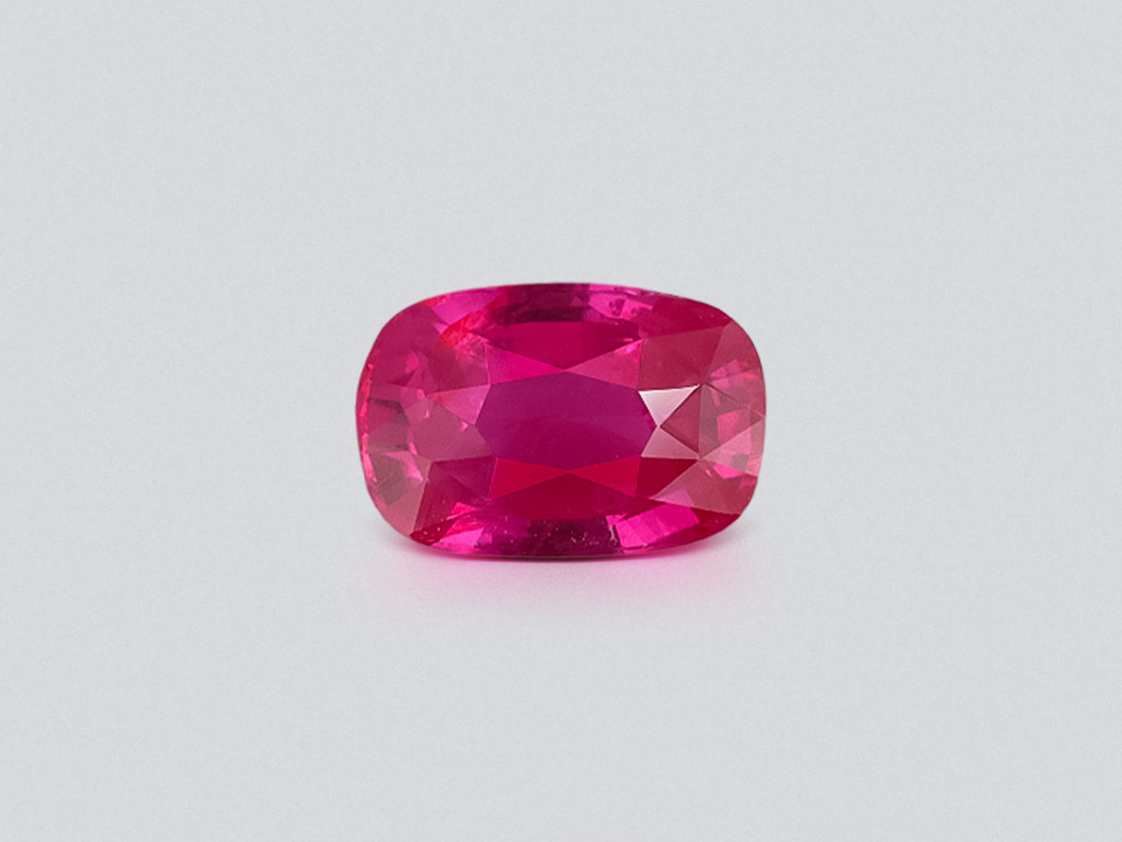 Ruby red pink cushion cut 1.02 carats,  Mozambique Image №1