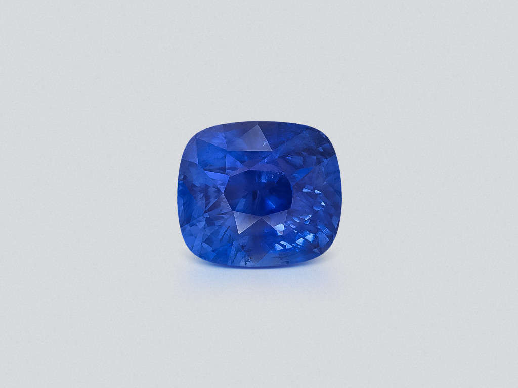 Unheated sapphire Cornflower Blue cushion cut 5.98 carats, Sri Lanka Image №1