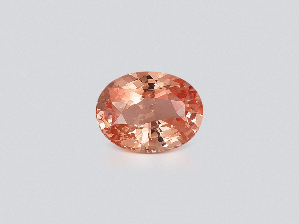 Unheated sapphire Padparadscha oval cut 4.00 carats, Madagascar Image №1