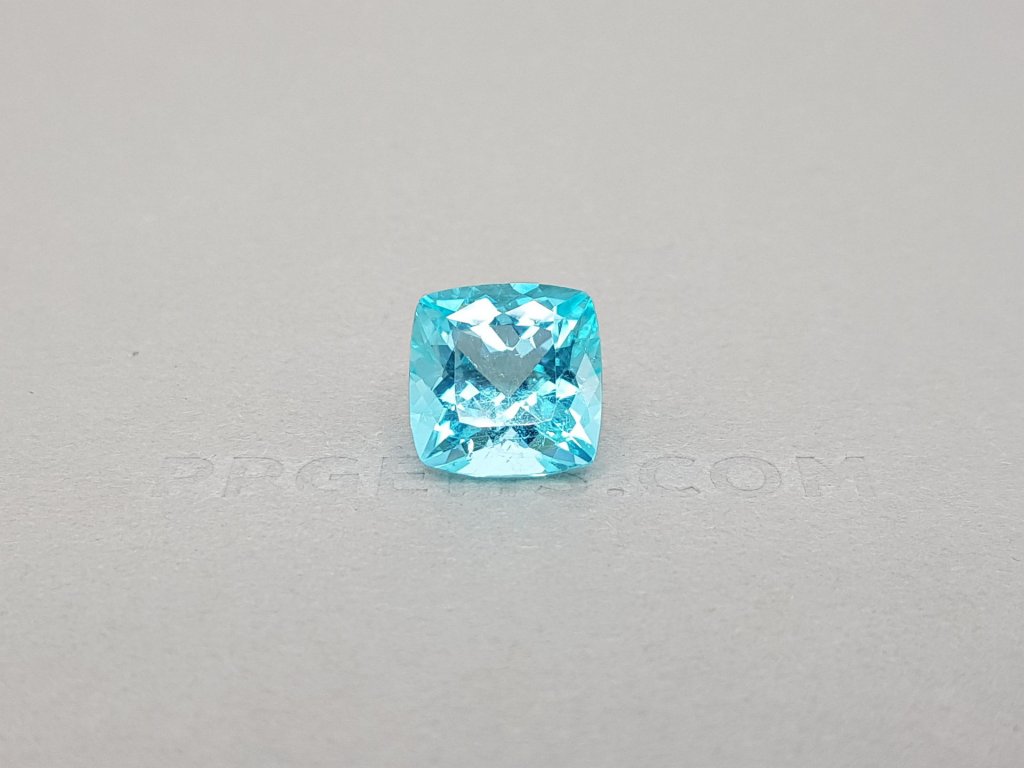 Cushion cut neon paraiba tourmaline 5.62 ct, GIA Image №1