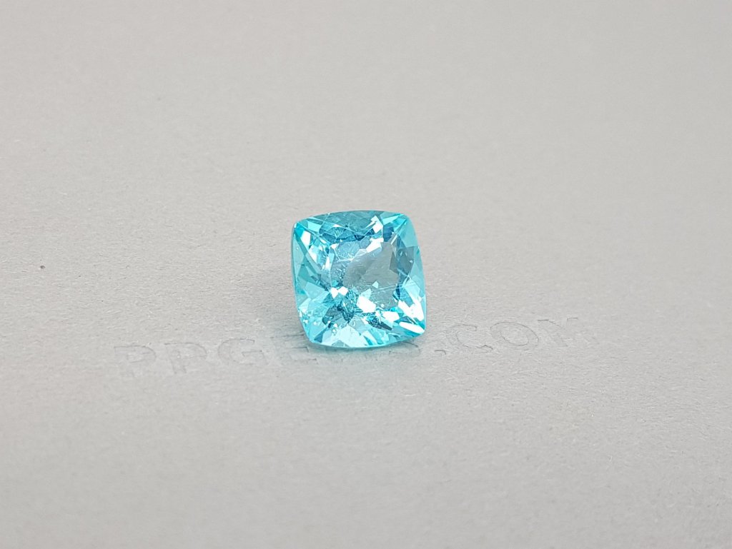 Cushion cut neon paraiba tourmaline 5.62 ct, GIA Image №2