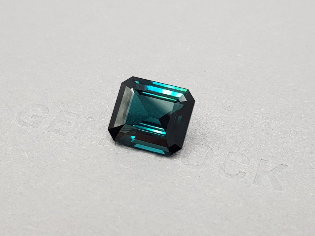 Tourmaline emerald cut indicolite 9.21 ct Image №3