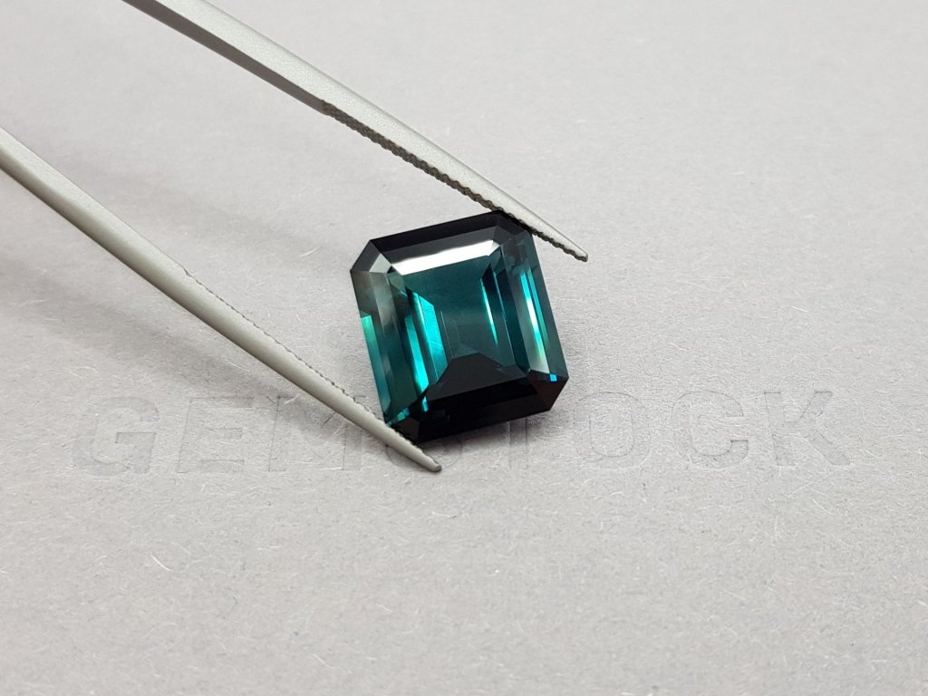 Tourmaline emerald cut indicolite 9.21 ct Image №4