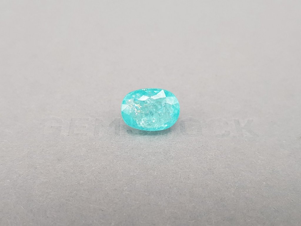 Neon blue tourmaline Paraiba in oval cut 6.73 ct, Mozambique Image №1