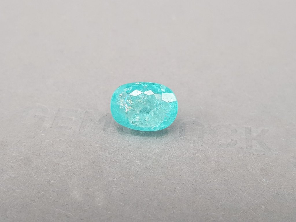 Neon blue tourmaline Paraiba in oval cut 6.73 ct, Mozambique Image №3