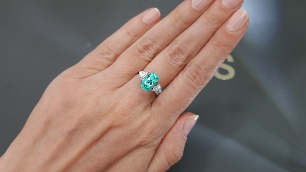 Cushion-cut Paraiba tourmaline 3.12 carats, Mozambique Image №5