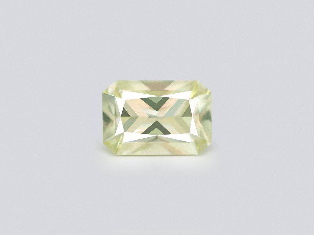 Untreated radiant-cut yellow sapphire 1.11 carats, Madagascar Image №1