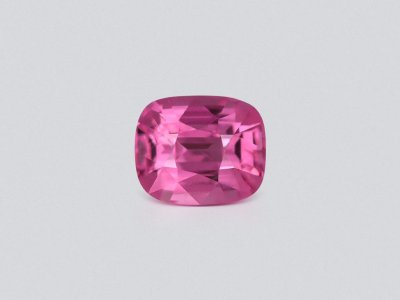 Vivid pink spinel in cushion cut 1.76 carats, Tanzania photo
