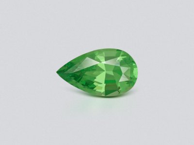 Neon Green tsavorite garnet in pear cut 1.51 carats, Tanzania photo