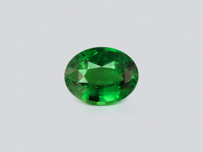 Garnet tsavorite Vivid Green oval cut 3.01 carats, Tanzania photo