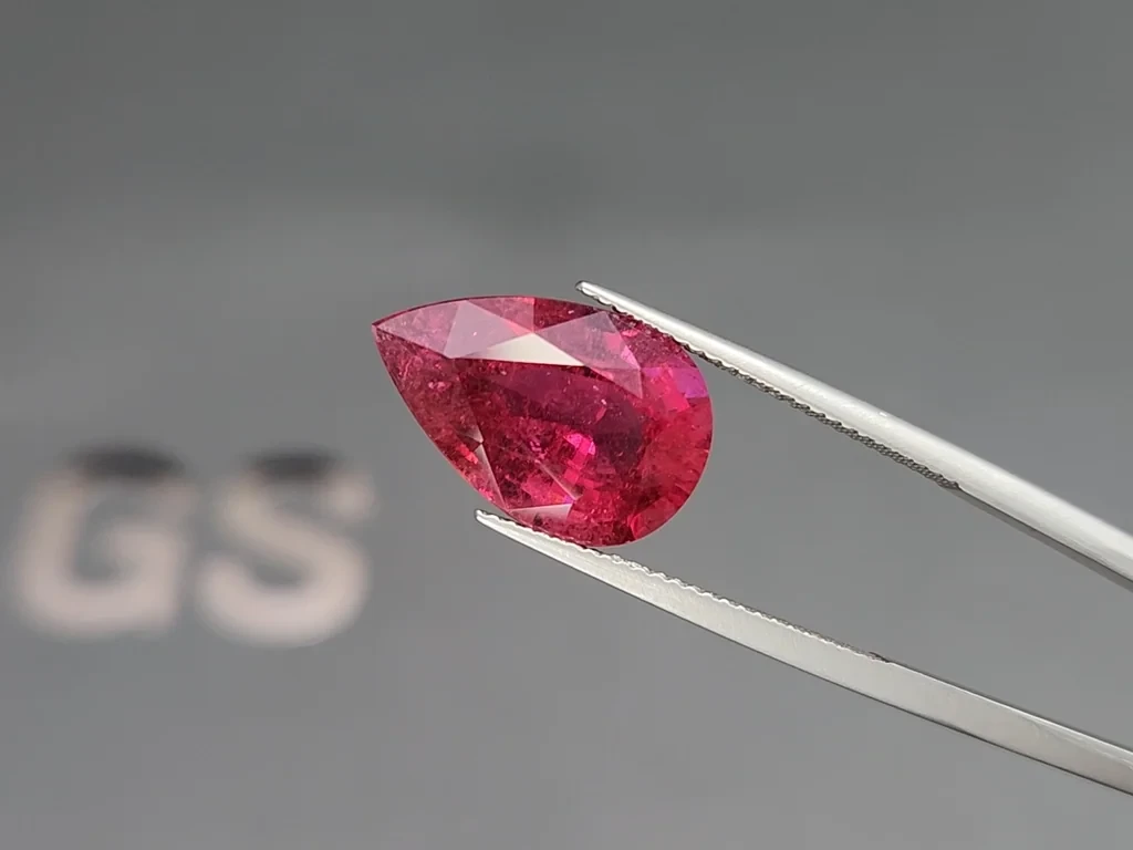 Tourmaline rubellite pear cut 7.66 carats, África Image №3