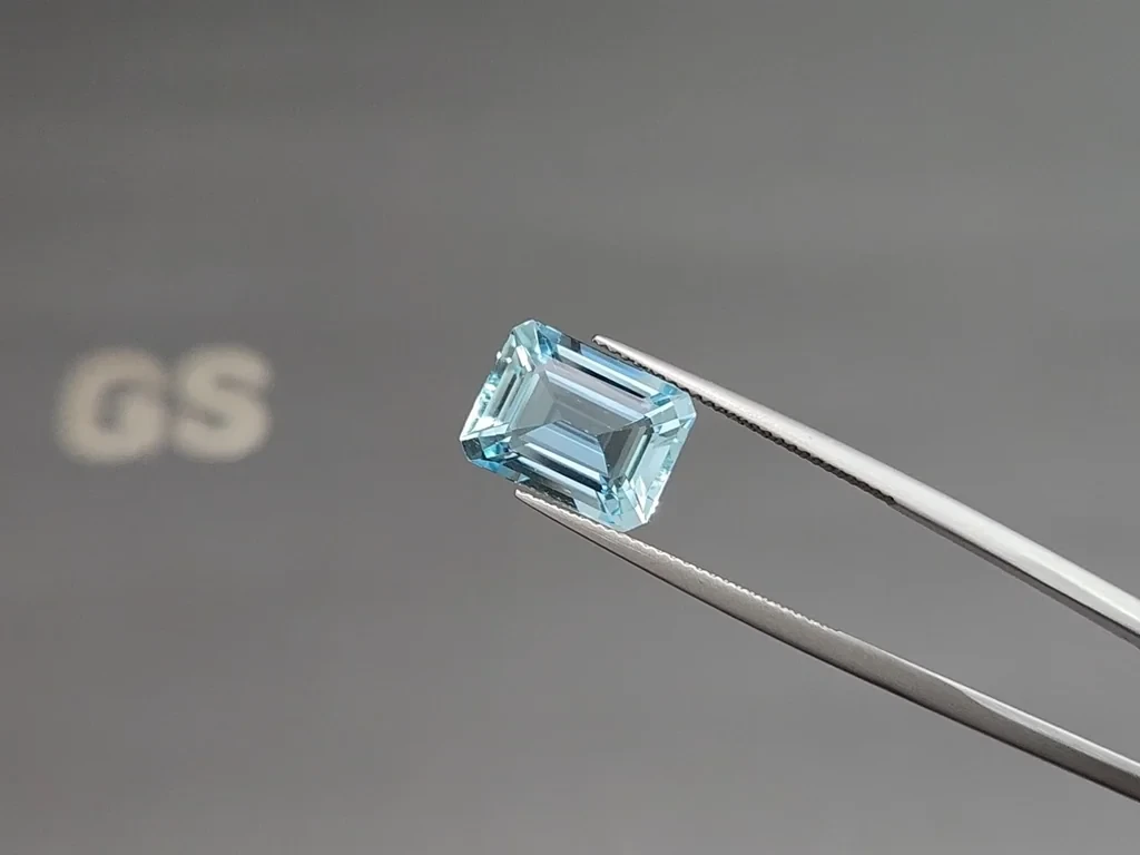 Aquamarine octagon cut 5.69 carats, Madagascar  Image №3