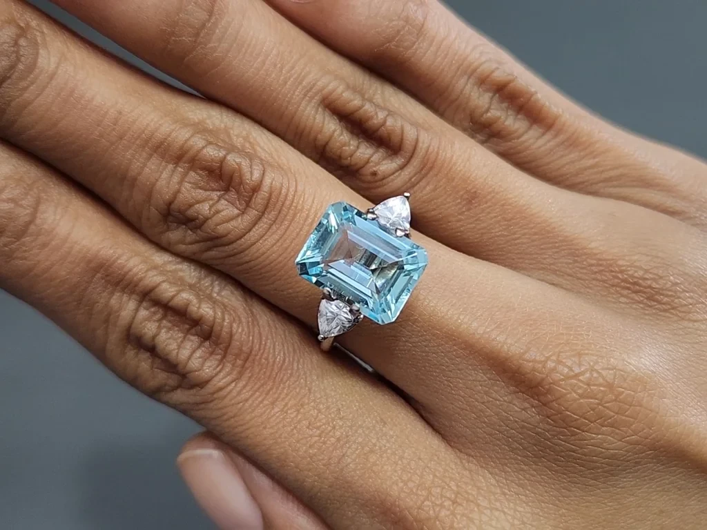 Aquamarine octagon cut 5.69 carats, Madagascar  Image №5