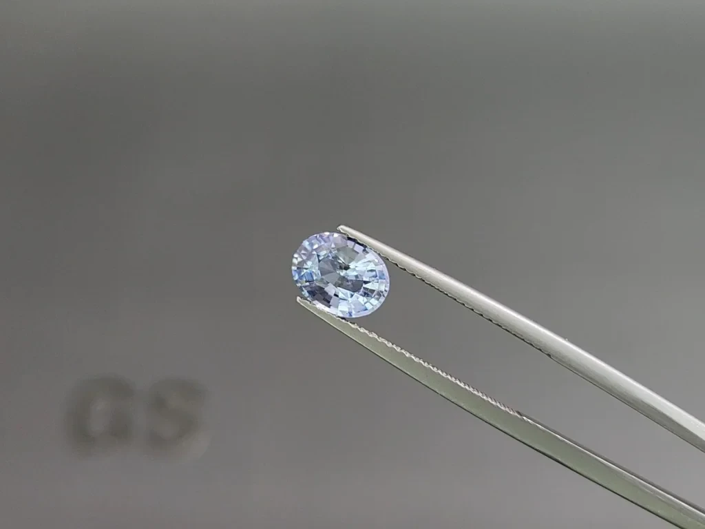 Sapphire Pastel Blue oval cut 1.60 carats, Sri Lanka Image №3
