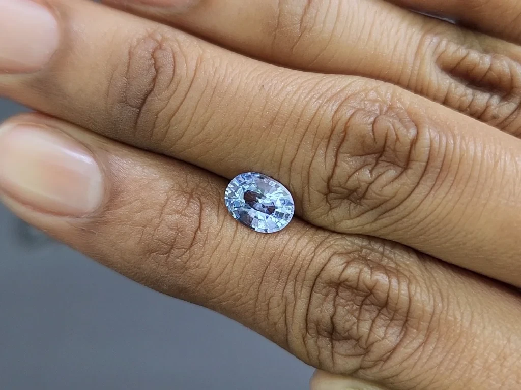 Sapphire Pastel Blue oval cut 1.60 carats, Sri Lanka Image №2