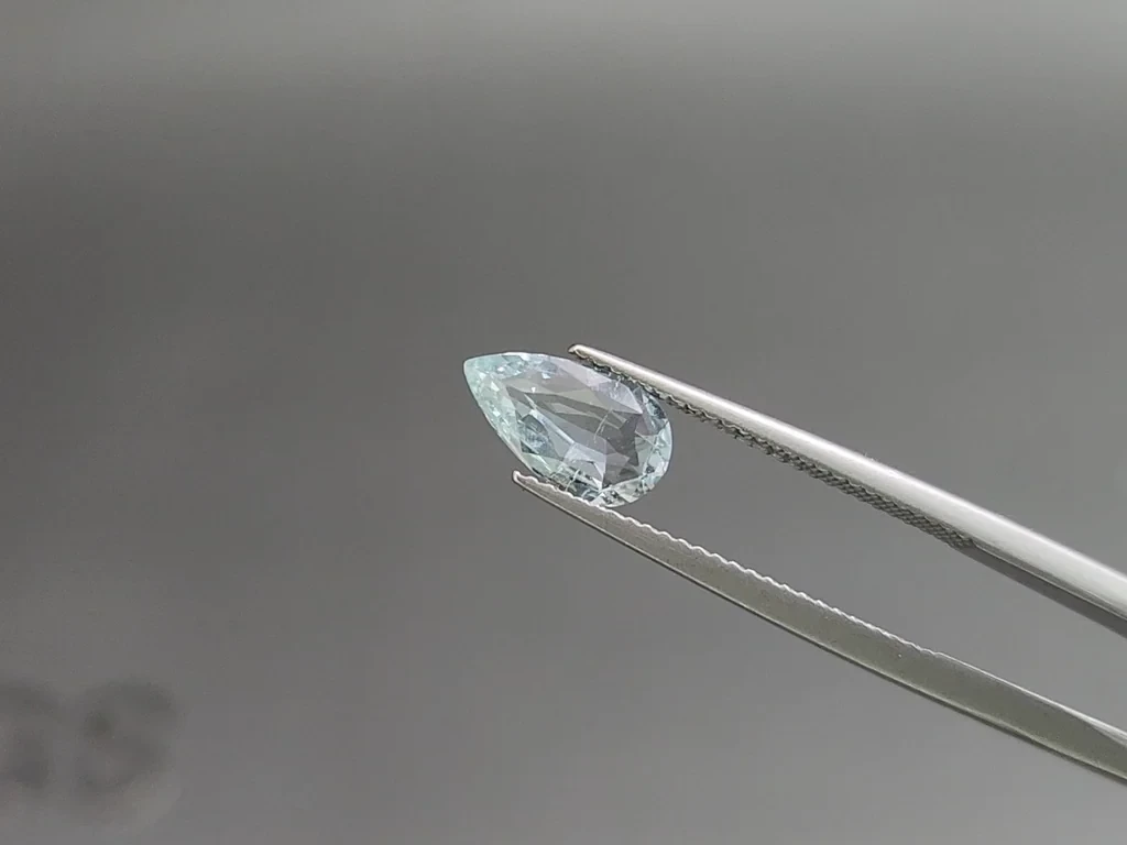 Set of aquamarines in pear cut 2.56 carats, Madagascar Image №3
