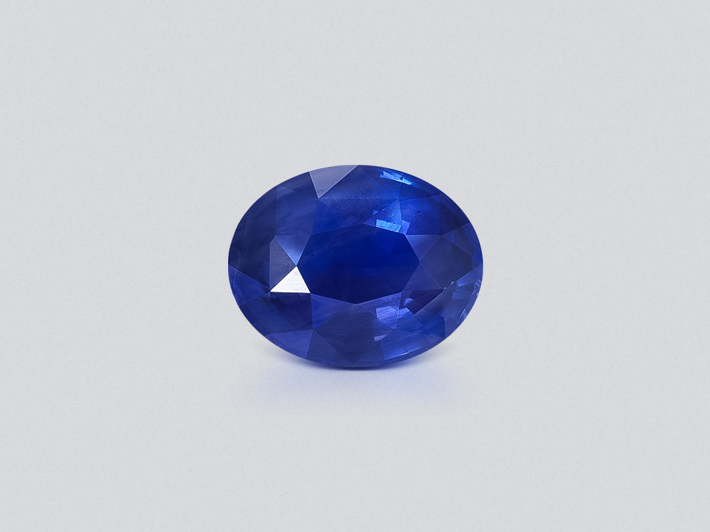 Unheated sapphire Royal Blue oval cut 4.05 carats, Sri Lanka Image №1