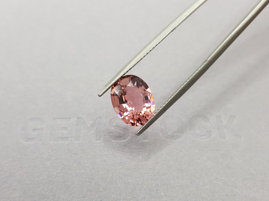 Orange-pink oval cut tourmaline 2.80 ct Image №5