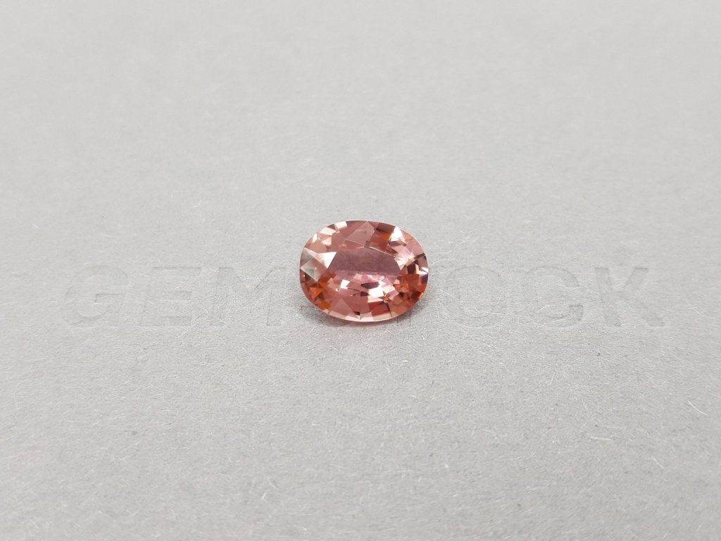 Orange-pink oval cut tourmaline 2.80 ct Image №2
