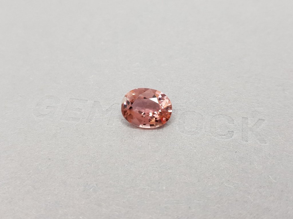 Orange-pink oval cut tourmaline 2.80 ct Image №4