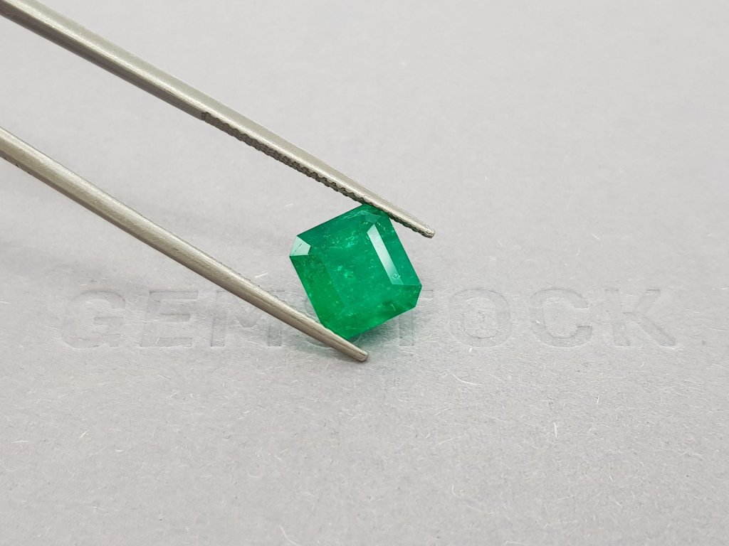 Vivid Green Emerald octagon shape 3.15 ct, Colombia Image №3