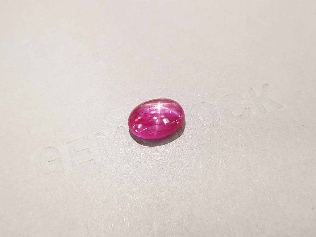 Unheated star ruby in cabochon cut 4.99 ct, Burma Image №3