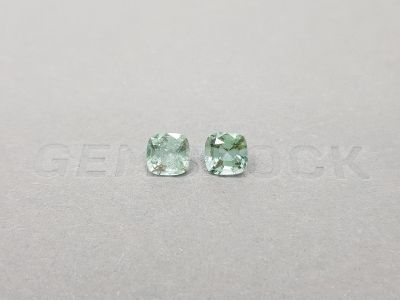 Pair of bluish-green tourmalines 2.30 ct photo