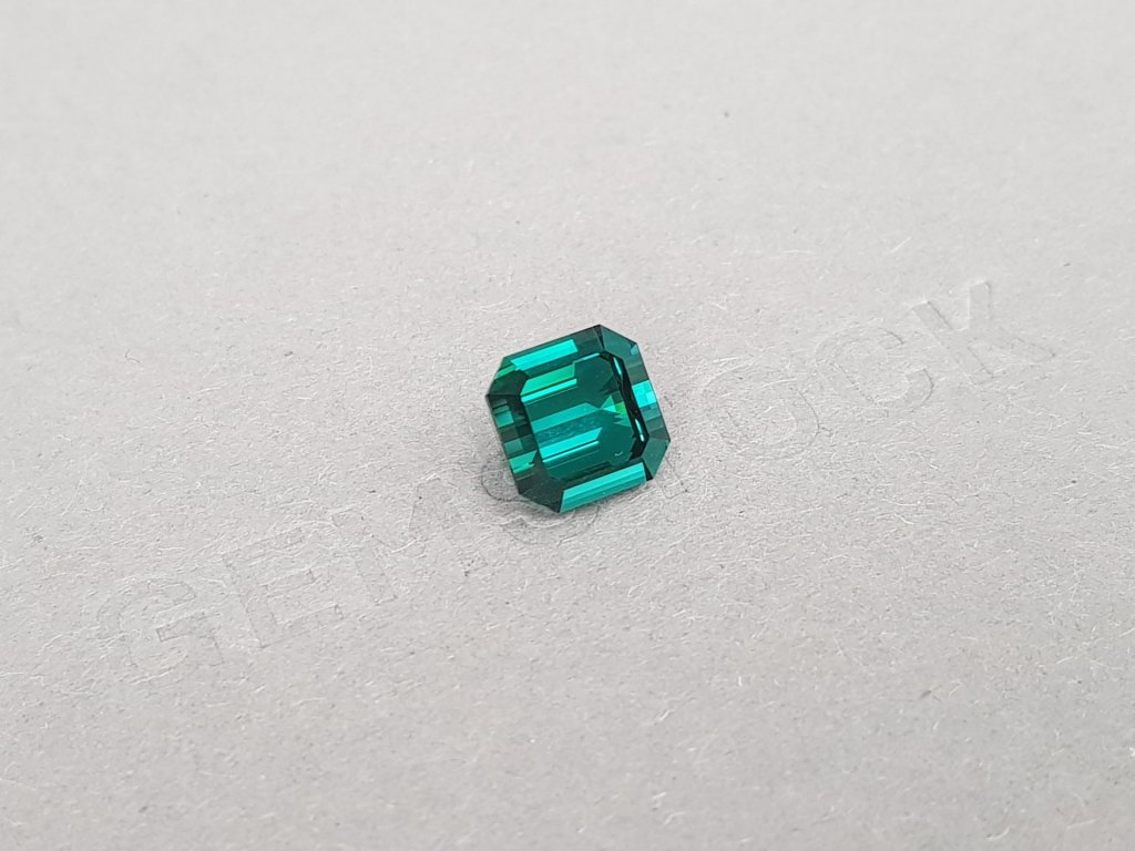 Top blue color indicolite tourmaline in octagon cut 3.65 ct, Nigeria Image №2