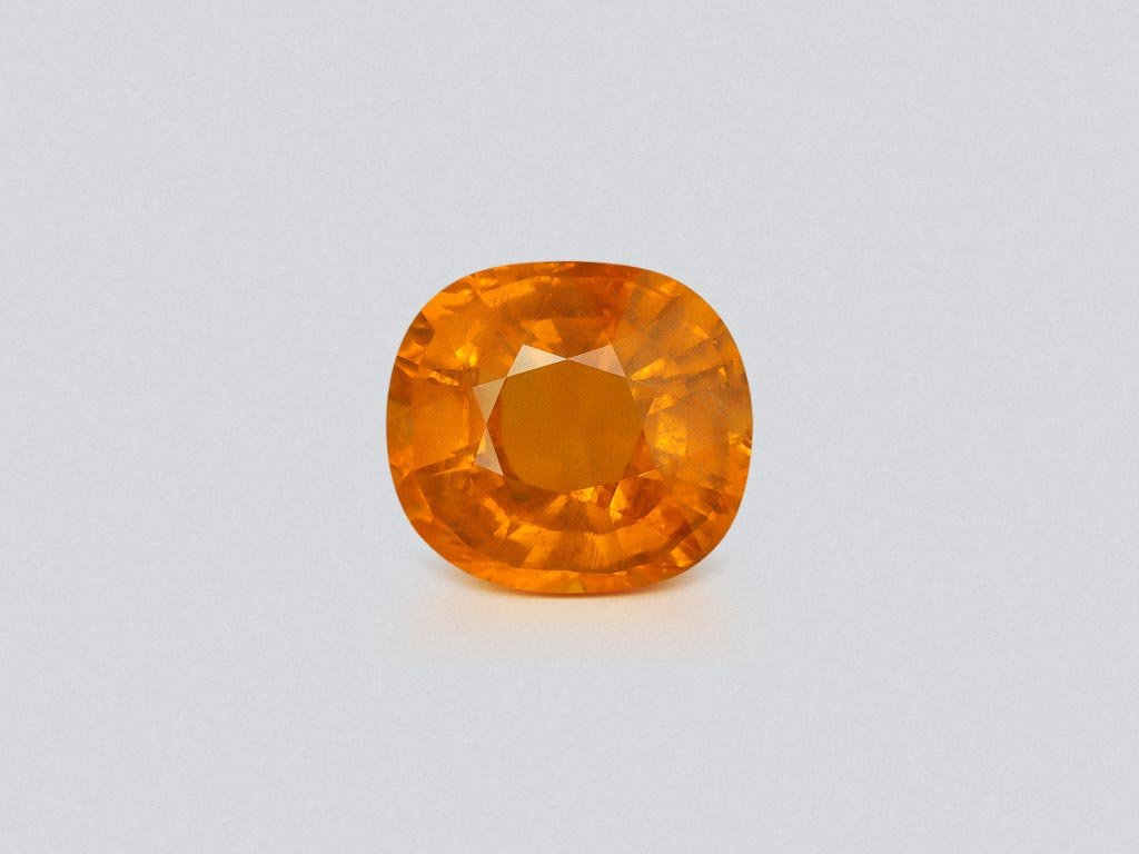Top color spessartite garnet Fanta cushion cut 9.98ct, Africa Image №1