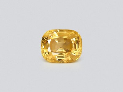 Unheated sapphire Golden Yellow cushion cut 110.24 carats, Burma  photo