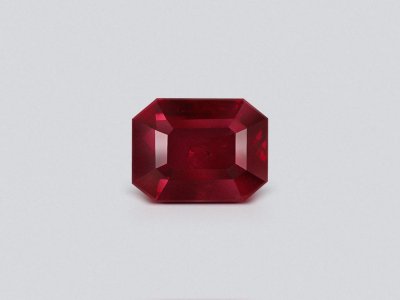 Ruby in octagon cut 1.57 carats, Africa photo