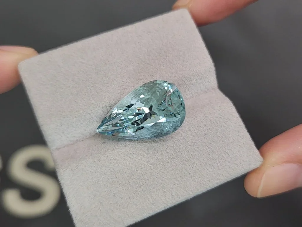 Aquamarine pear cut 12.16 carats, Madagascar Image №4