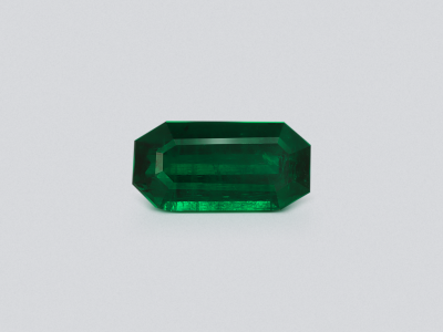 Emerald Vivid Green octagon cut 3.68 carats, Panjshir photo
