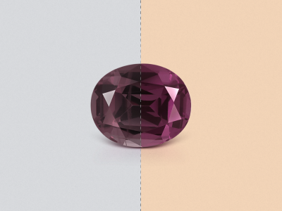 Garnet color change oval cut 1.75 carats, Sri Lanka photo