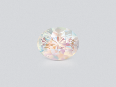 Rainbow moonstone oval cut 8.35 carats, Madagascar photo