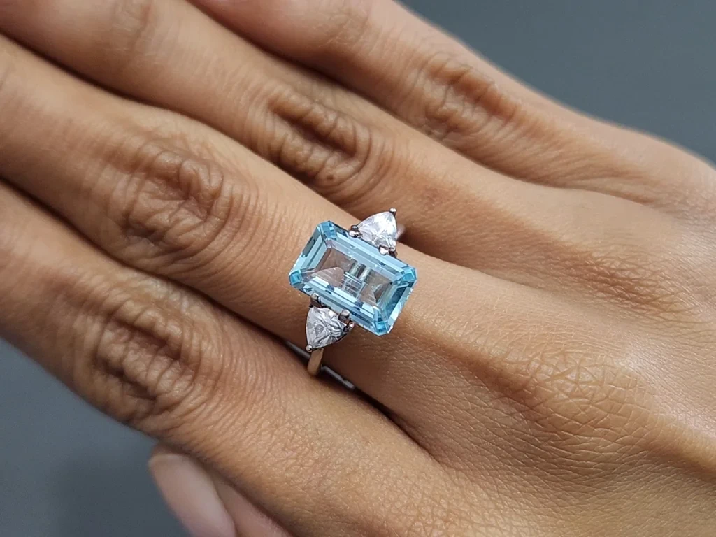 Aquamarine octagon cut 3.25 carats, Madagascar  Image №5