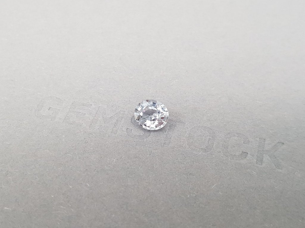 Colorless sapphire oval cut  1.27 ct, Madagascar Image №3