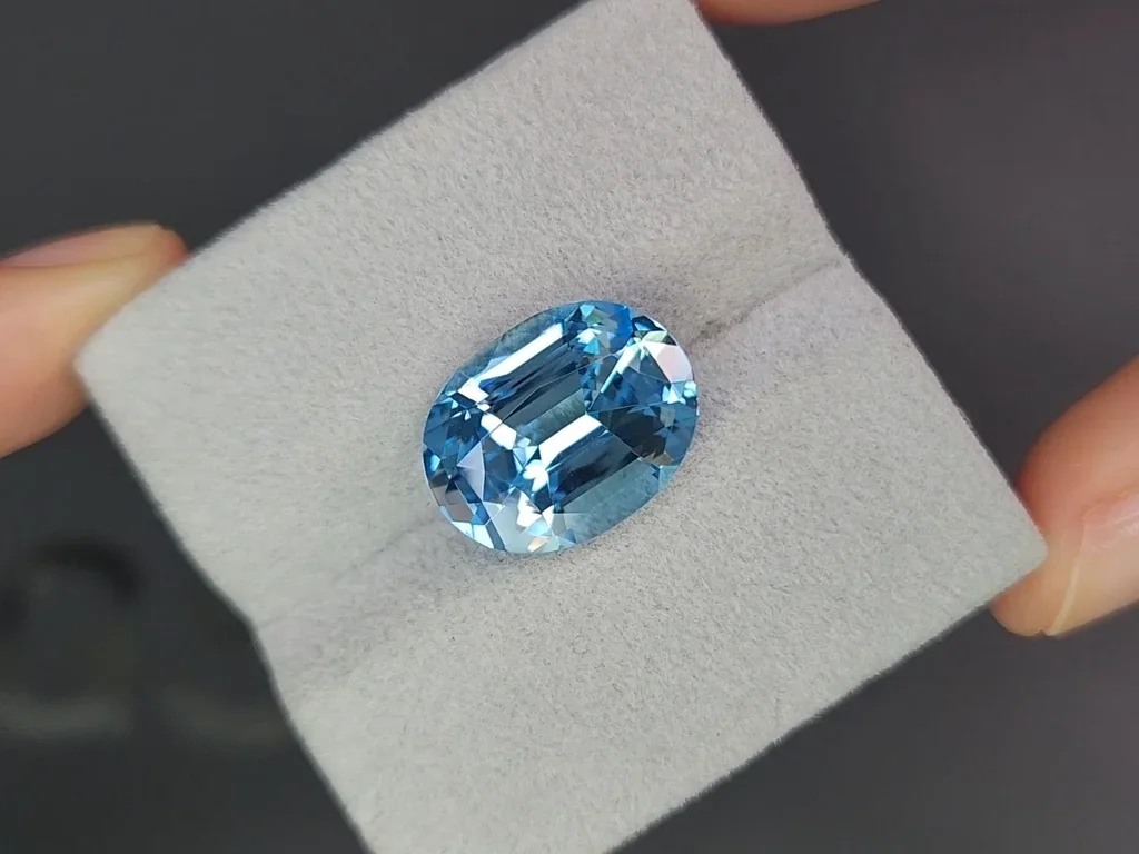 Set of Sky blue topaz in high precision oval cut 32.19 carats, Madagascar Image №5