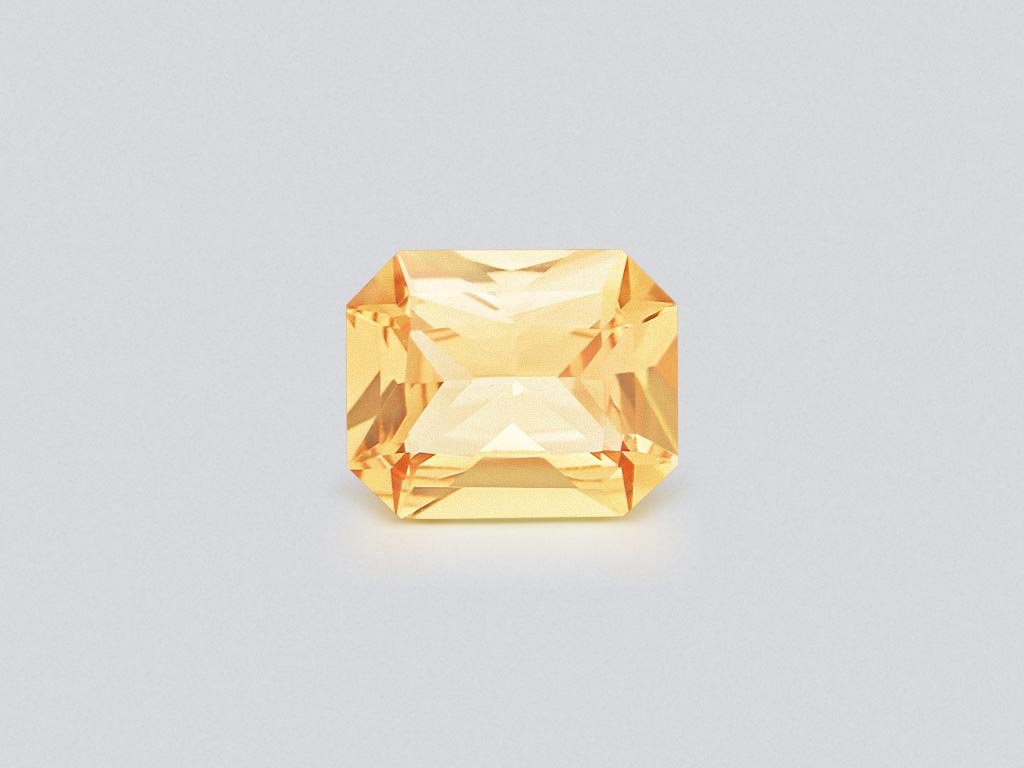 Orange radiant cut sapphire 0.75 carats, Madagascar Image №1