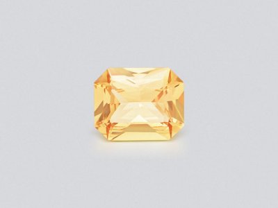 Orange radiant cut sapphire 0.75 carats, Madagascar photo