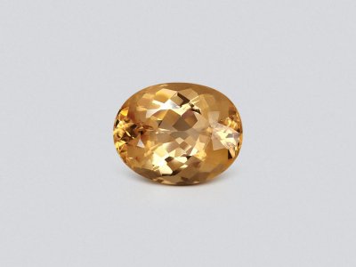 Golden topaz Imperial oval cut 3.31carats, Brazil  photo