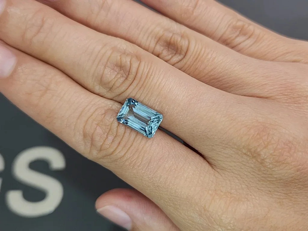 Aquamarine octagon cut 3.38 carats, Madagascar Image №2