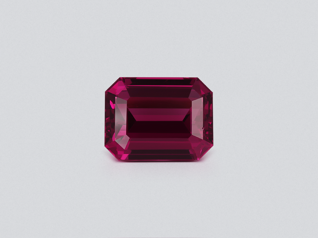 Garnet rhodolite octagon cut 3.86 carats, Africa Image №1